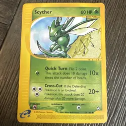 Scyther 57/147 Aquapolis Non-Holo Uncommon Pokemon Card LP - Image 1