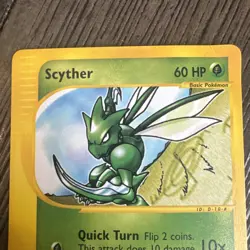 Scyther 57/147 Aquapolis Non-Holo Uncommon Pokemon Card LP - Image 3