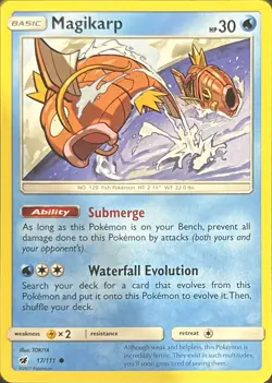 Magikarp 17/111 Common Crimson Invasion Pokemon Near Mint - Image 1