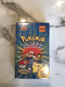 Pokemon 1999 TOPPS TV Animation Series 1 Booster Box (11 Packs) - FACTORY SEALED - Image 1