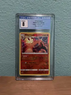 Pokemon TCG Charizard Dragon Majesty 3/70 Reverse Holo Rare CGC 8 - Image 1