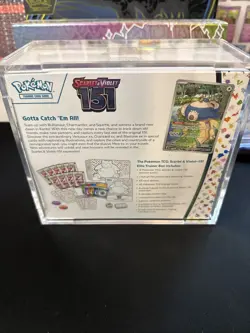 Pokemon S&V 151 English Elite Trainer Box ETB Factory Sealed + Acrylic Case - Image 2