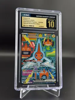 Rotom ex SIR Holo 126/094 2025 Pokemon: Phantasmal Flames CGC 10 Pristine - Image 1