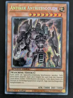 Antiker Antriebsgolem SGX1-DED01 Secret Rare DE NM YUGIOH - Image 1