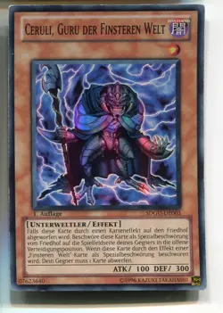 Yu-Gi-Oh! Ceruli Guru der Finsteren Welt Super Rare SDGU-DE003 - Image 1