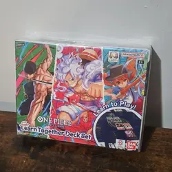 One Piece TCG Ban Dai Learn Together Deck Set New Sealed - Image 1