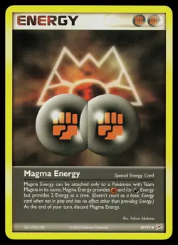 Pokemon Card - Magma Energy Team Magma vs Team Aqua 87/95 Uncommon - Image 1