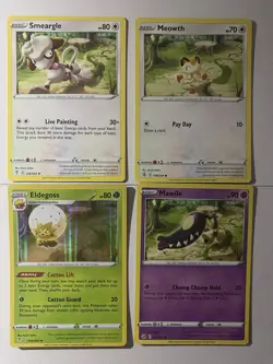 Pokemon TCG Connected Artwork 4 English Cards NM Holo - Image 1