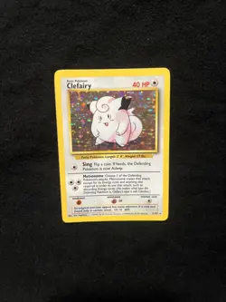 Clefairy 5/102 Base Set - Holo Pokemon Card - LP - Image 1