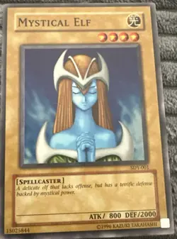 Yu-Gi-Oh Mystical Elf Asian Super Rare 1st English M/NM SHARP CARD SEE PICS 1996 - Image 1