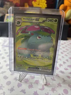 Pokemon Venusaur EX Holo Ultra Rare TCG Card 182/165 Scarlet & Violet 151 - Image 1