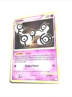 UNOWN - 55/123 - HeartGold SoulSilver HGSS - Pokemon Card - NM - Image 1