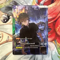 Gundam Card Game Duo Maxwell GD01-090 R+ Alt Art - Image 1