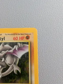 Pokemon Aerodactyl Fossil Holo Rare 1/62 1999 Stage 1 60 HP WOTC Card - Image 4
