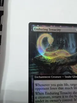 Enduring Tenacity -Foil Near Mint MTG Duskmourn: House of Horror Extended Art - Image 2
