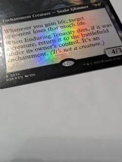 Enduring Tenacity -Foil Near Mint MTG Duskmourn: House of Horror Extended Art - Image 5