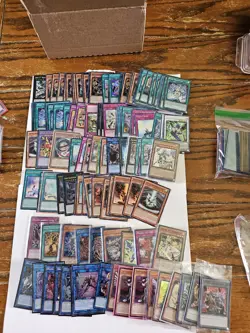 Yugioh TCG Bulk Lot 19 pounds total, mixed commons and foil cards, sleeve bag - Image 5