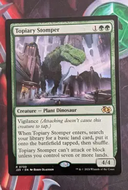 MTG Foundations Jumpstart Rare TOPIARY STOMPER NM - Image 1