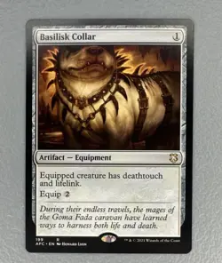 MTG - Basilisk Collar | AFC | Rare | Regular | 199/2021 | NM - Image 1