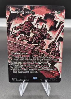 Magic The Gathering TMNT DOUBLING SEASON Borderless - Image 1