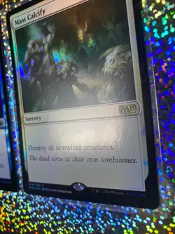 2014 Magic: The Gathering Core Set: 2015 Rare Foil 018/269 Mass Calcify - Image 4