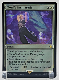 Cloud's Limit Break NM Surge Foil MTG #014 R Commander Final Fantasy Magic - Image 1
