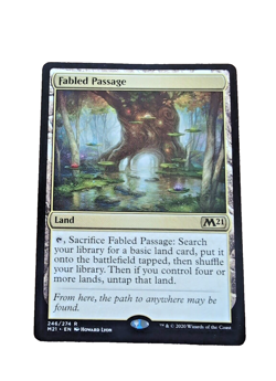 MTG Fabled Passage Core Set 2021 Nonfoil NM Search Land - Image 1