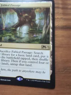 MTG Fabled Passage Core Set 2021 Nonfoil NM Search Land - Image 3