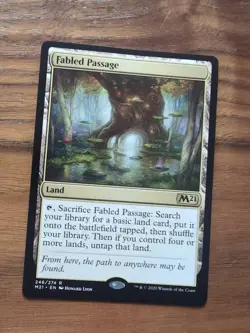 MTG Fabled Passage Core Set 2021 Nonfoil NM Search Land - Image 5
