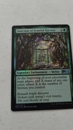 mtg M21 Foil Sanctum of Fruitful Harvest Magic The Gathering - Image 1