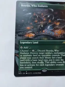 Boseiju, Who Endures (Borderless) [Kamigawa: Neon Dynasty] MTG Near Mint Magic G - Image 5