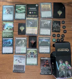 MtG LOTR: Tales of Middle Commander Deck Food and Fellowship w/ POWER UPGRADES - Image 1