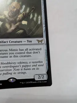 MTG Marvin, Murderous Mimic Duskmourn: House of Horror Regular #0253 Artifact - Image 1