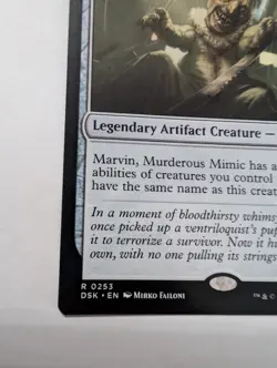MTG Marvin, Murderous Mimic Duskmourn: House of Horror Regular #0253 Artifact - Image 2