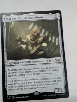 MTG Marvin, Murderous Mimic Duskmourn: House of Horror Regular #0253 Artifact - Image 4