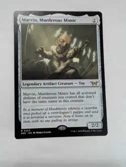 MTG Marvin, Murderous Mimic Duskmourn: House of Horror Regular #0253 Artifact - Image 5