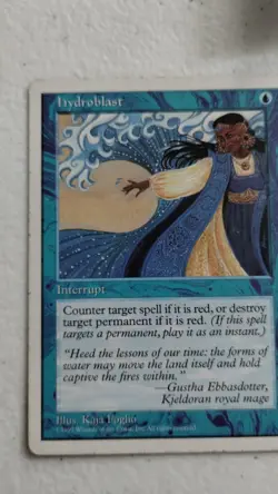 Hydroblast 1x MtG 5th Edition PLAYED - Image 2