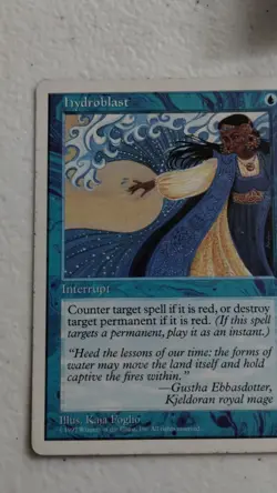 Hydroblast 1x MtG 5th Edition PLAYED - Image 3