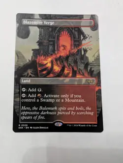 MtG Blazemire Verge - NM Borderless - Duskmourn - Image 1