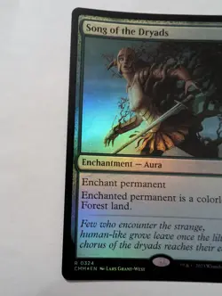 Song of the Dryads Commander Masters Foil - Green Control - Enchantment Aura - Image 2