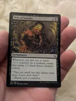 Nest of Scarabs - Amonkhet - MTG AKH 101 U NM -1/-1 Counters EDH Magic - Image 1