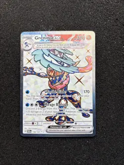 Holo Greninja ex - 198/167 Ultra Rare Twilight Masquerade Pokemon TCG NM - Image 3