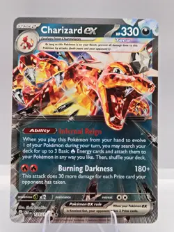 Charizard ex 054/091 Double Rare Paldean Fates Pokemon NM - Image 1