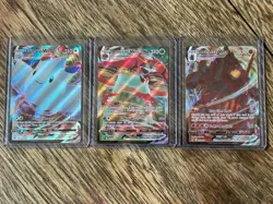 Lot of Five English V Max Pokemon TCG Cards NM/M - Image 2