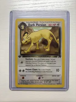 Pokemon Card Dark Persian Team Rocket 1st Edition Uncommon 42/82 NM Condition - Image 1