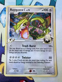 Pokemon TCG Rayquaza C Supreme Victors LV.73 Holo Rare Card Near Mint - Image 1
