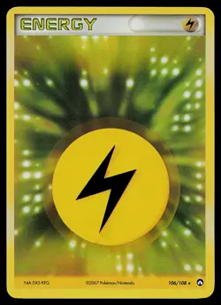 Pokemon Card - Lightning Energy Power Keepers 106/108 Rare - Image 1