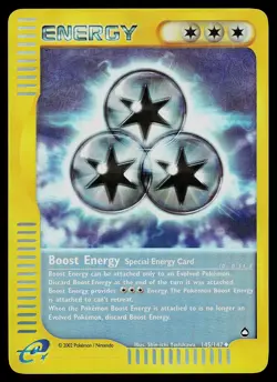 Pokemon Card - Boost Energy Aquapolis 145/147 Uncommon Reverse Holo - Image 1
