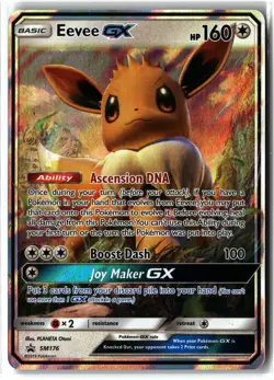 Eevee GX ⭐ SM176 Holo Promo SM Black Star Promos 2017 Pokemon NM - Image 1