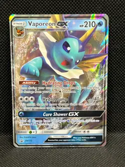 Pokemon Tcg Vaporeon GX SM172 SM Promos - Image 1